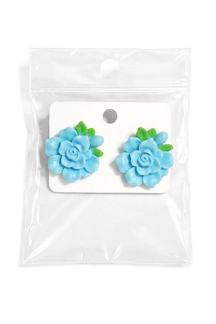 Blue Blossom Floral Earrings