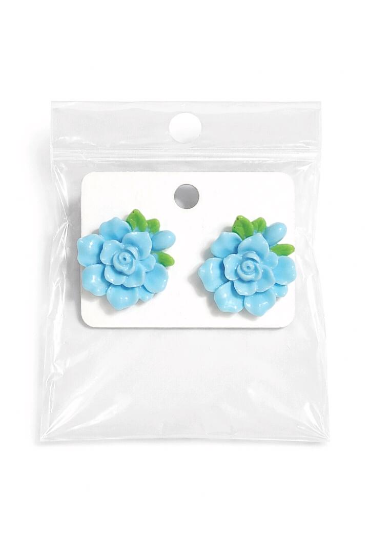 Blue Blossom Floral Earrings