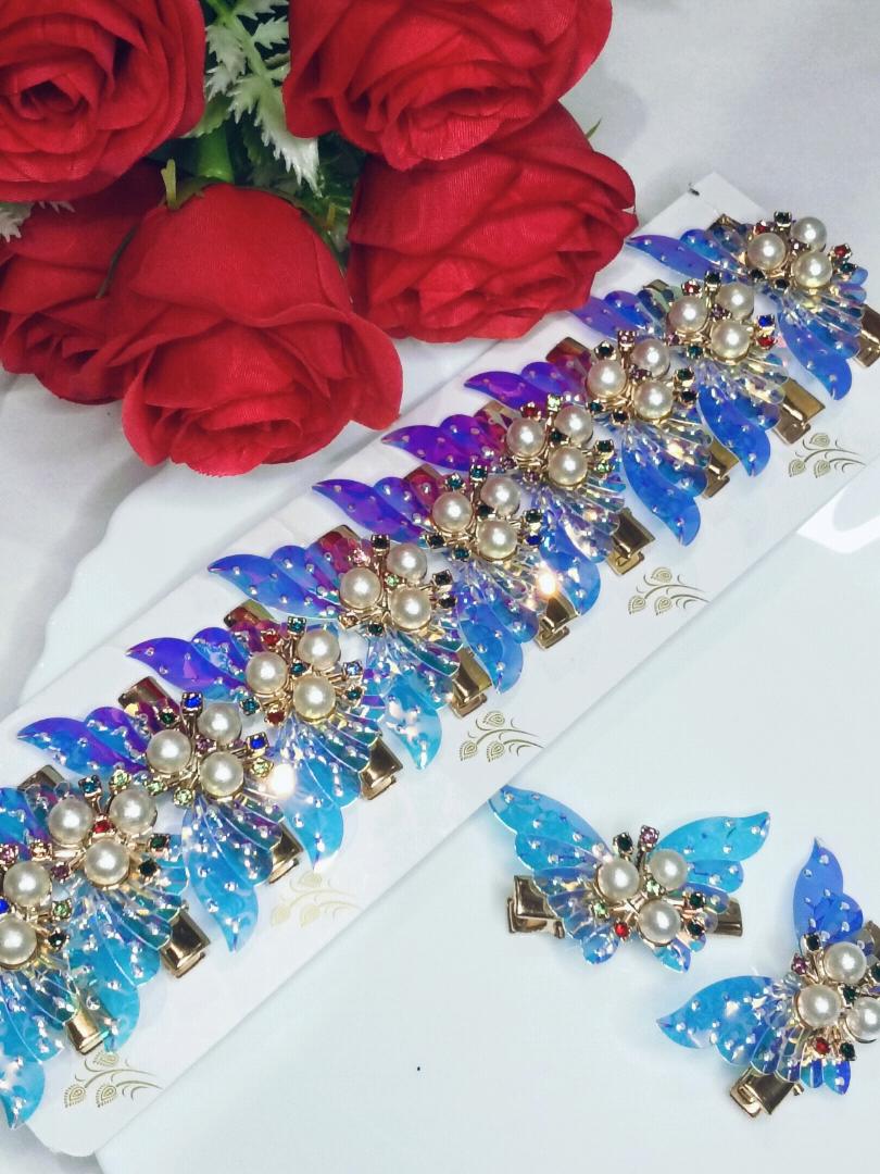 Butterfly Pearl Hair Clip