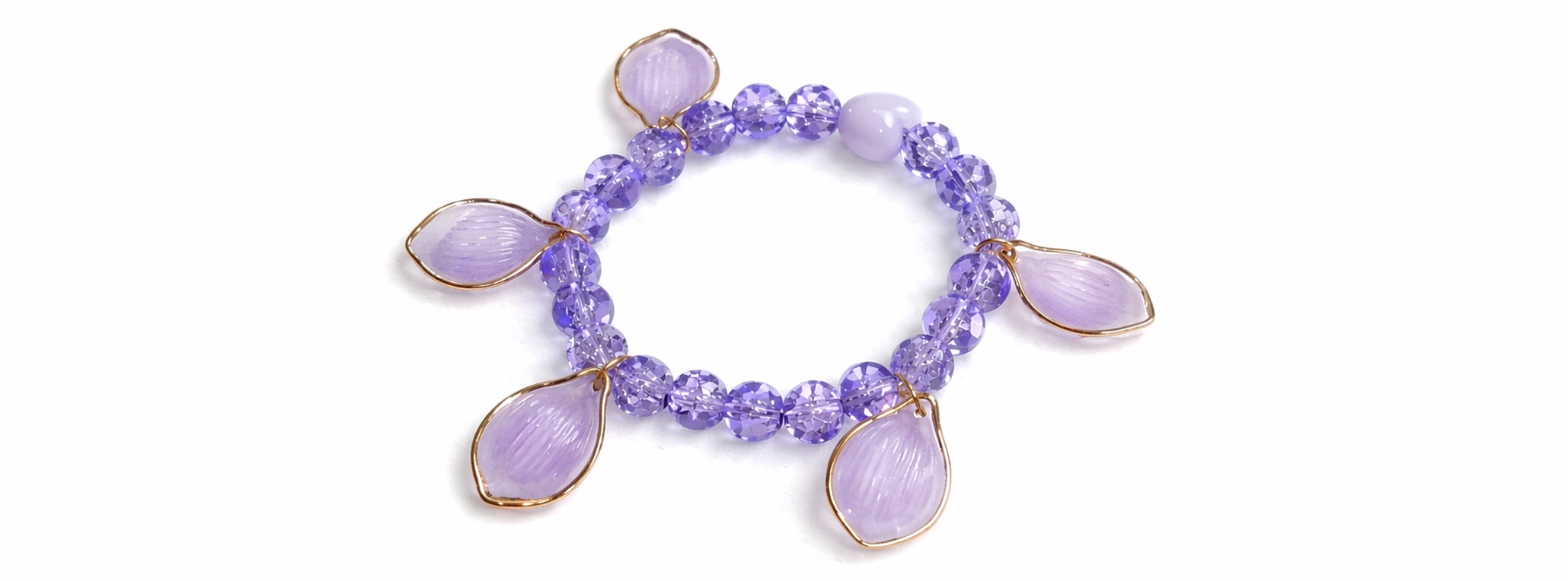 Lavender Charm Bracelet