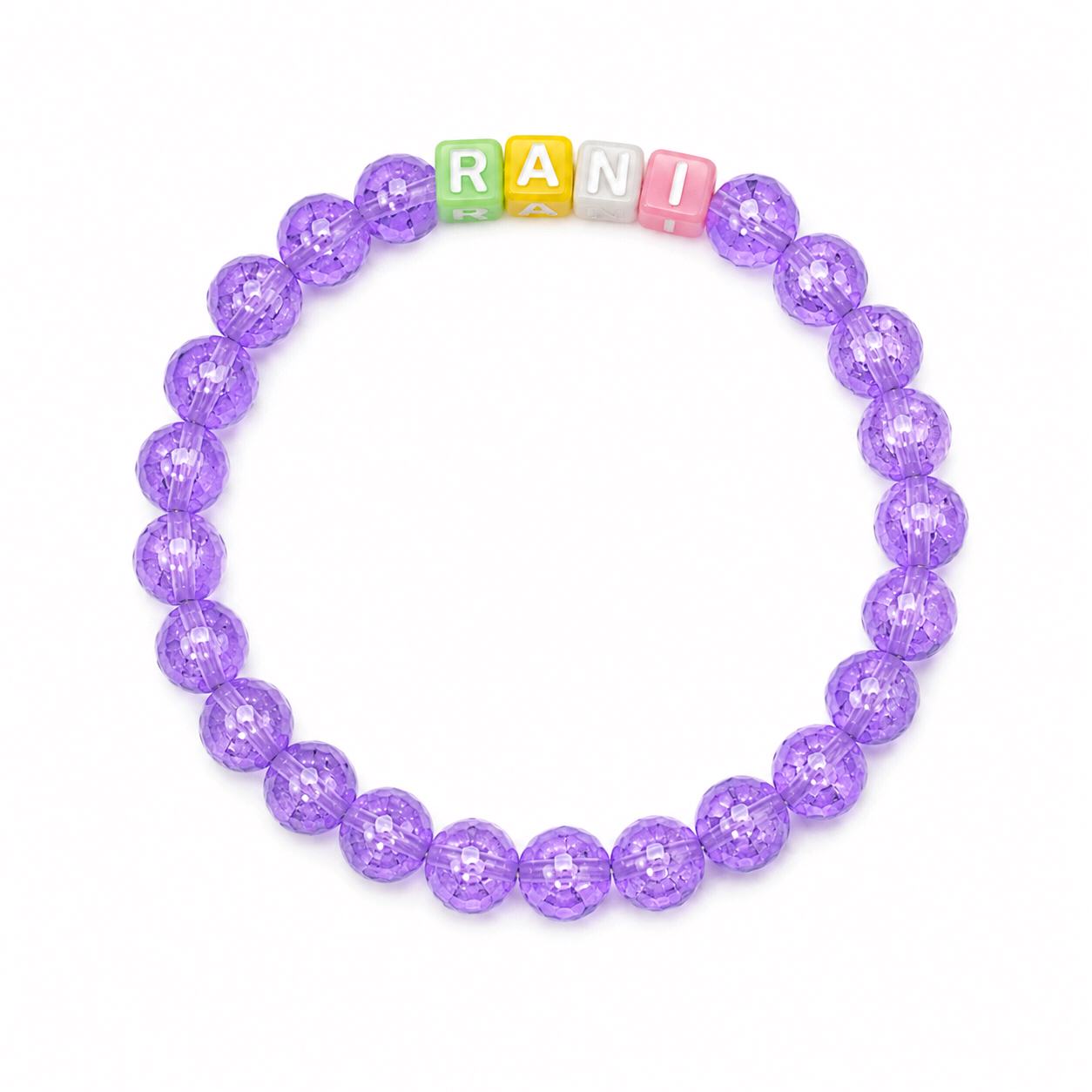 Lavender Name Bracelet