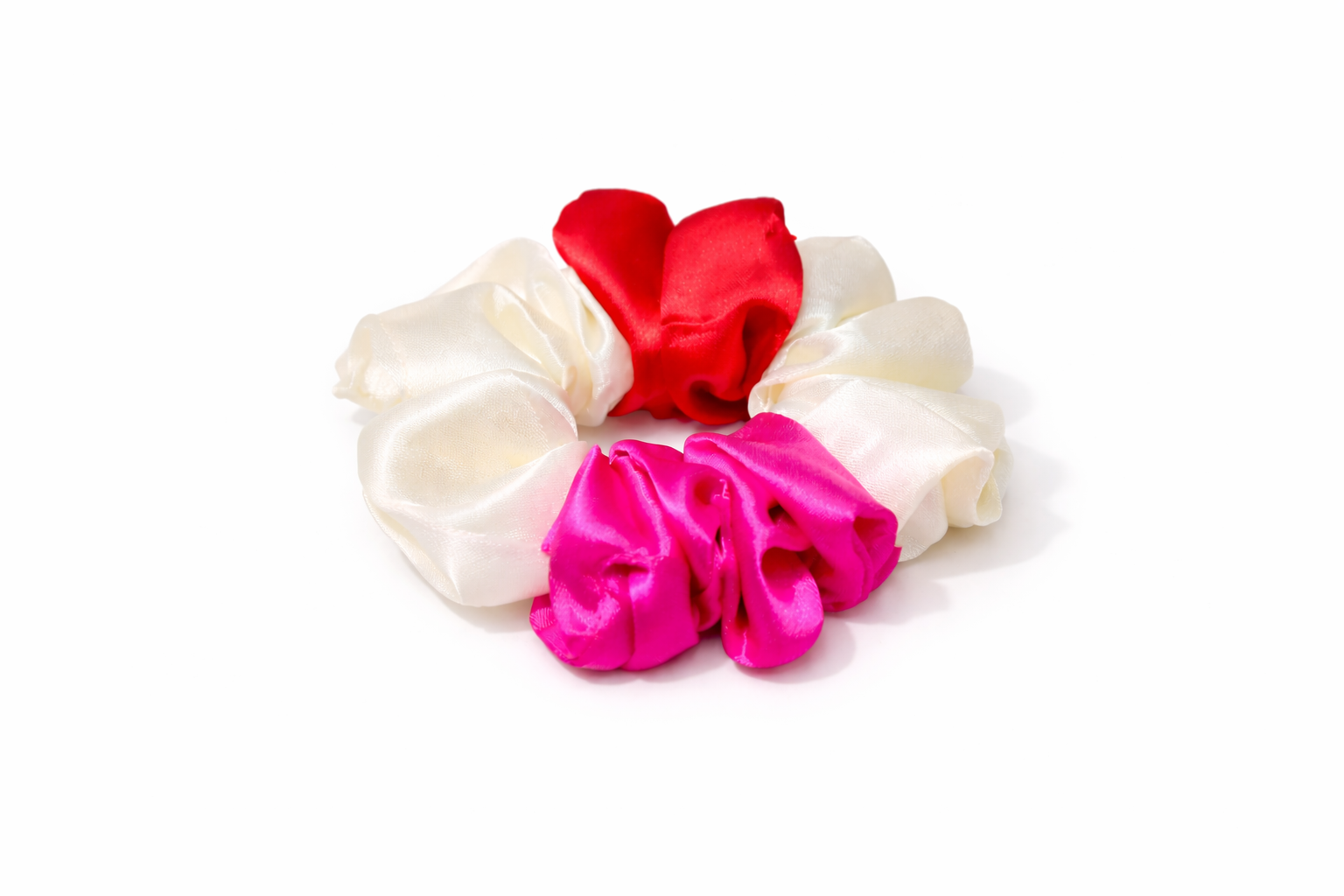 Luxe Satin Scrunchie – Multicolor