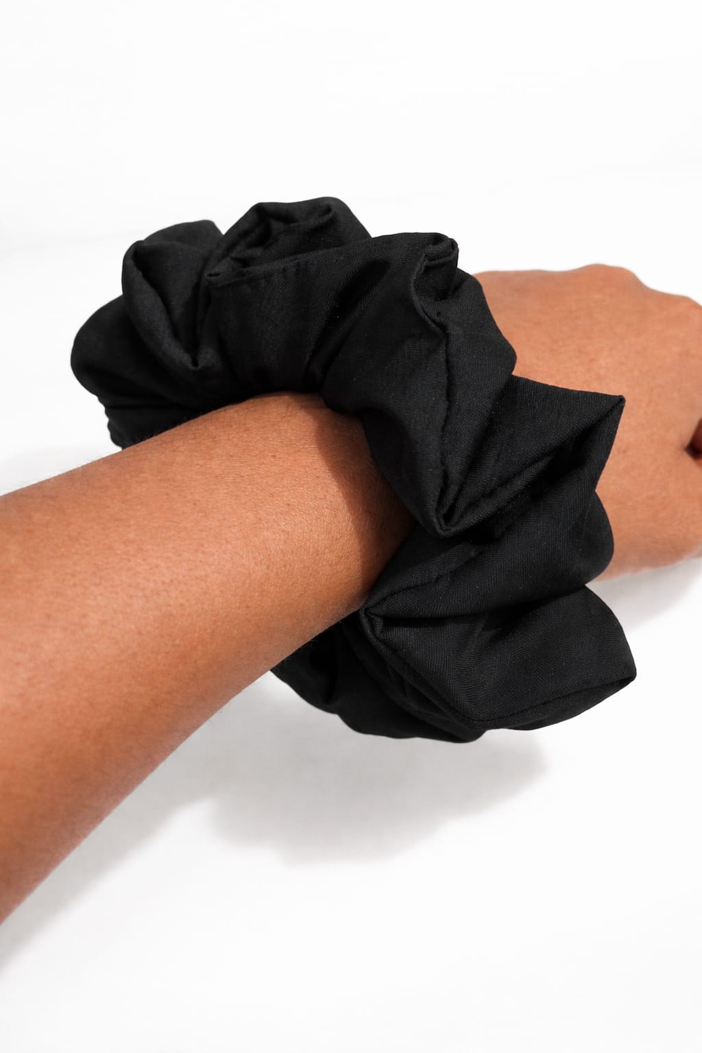 Midnight Satin Scrunchie