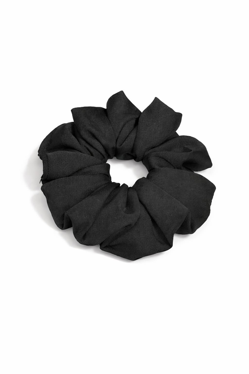 Midnight Satin Scrunchie