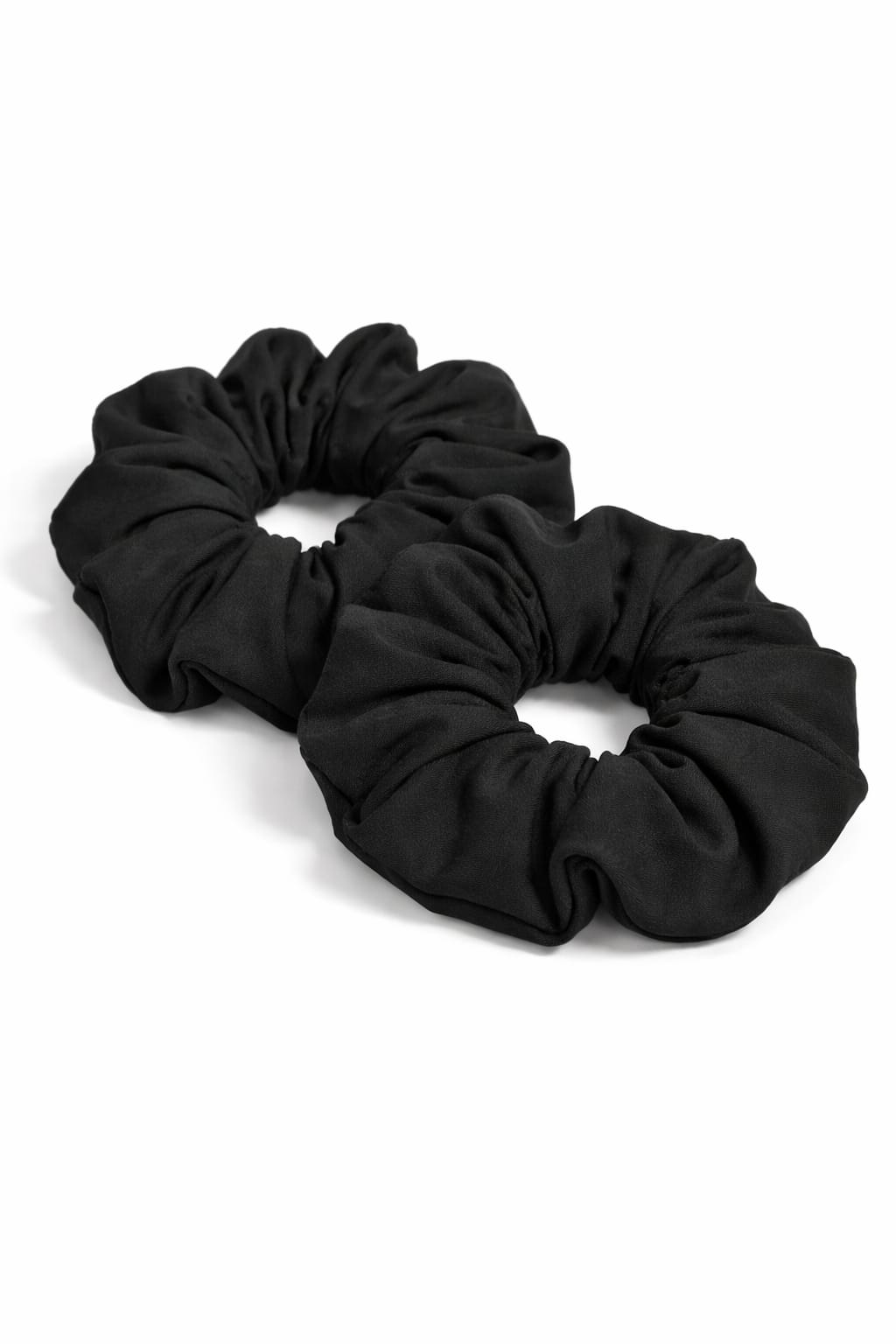 Midnight Satin Scrunchie Set (Pack of 2)