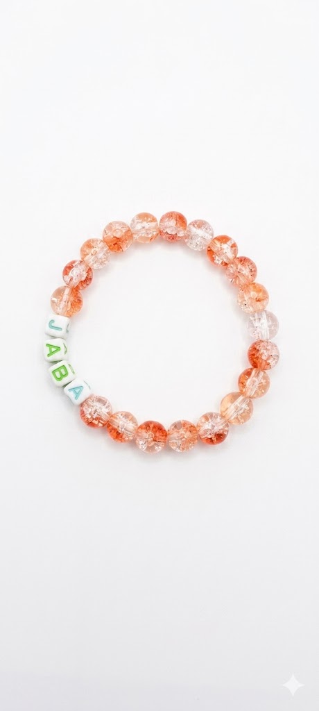 Orange Glow Name Bracelet ✨