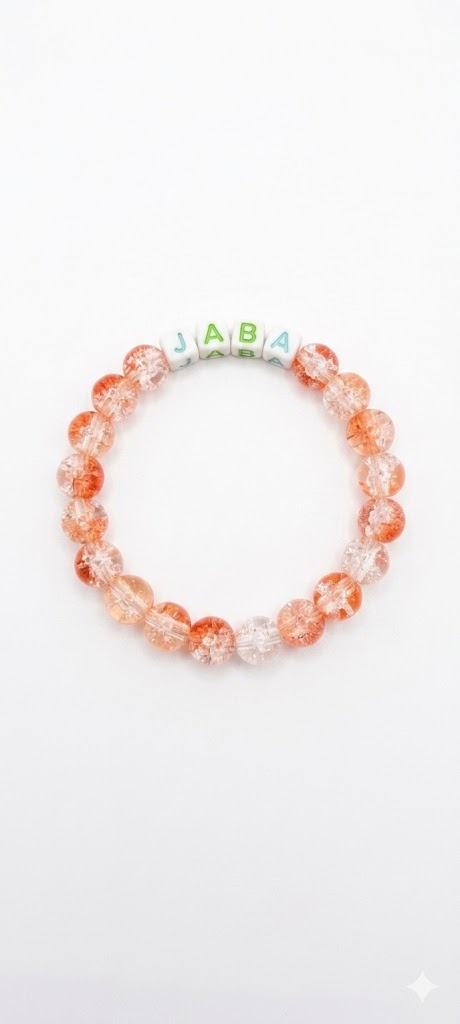 Orange Glow Name Bracelet ✨