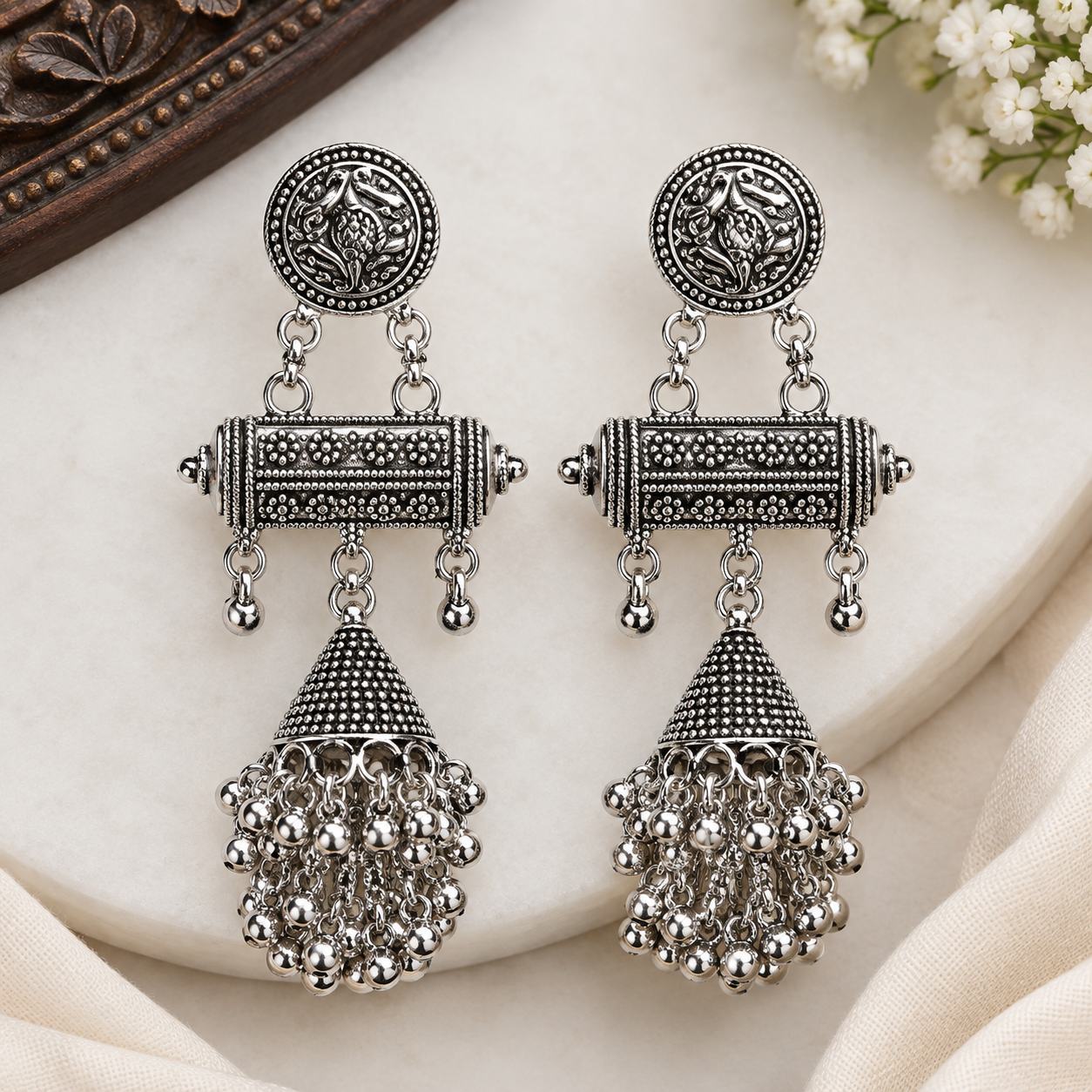 Rajwada Jhumka Danglers