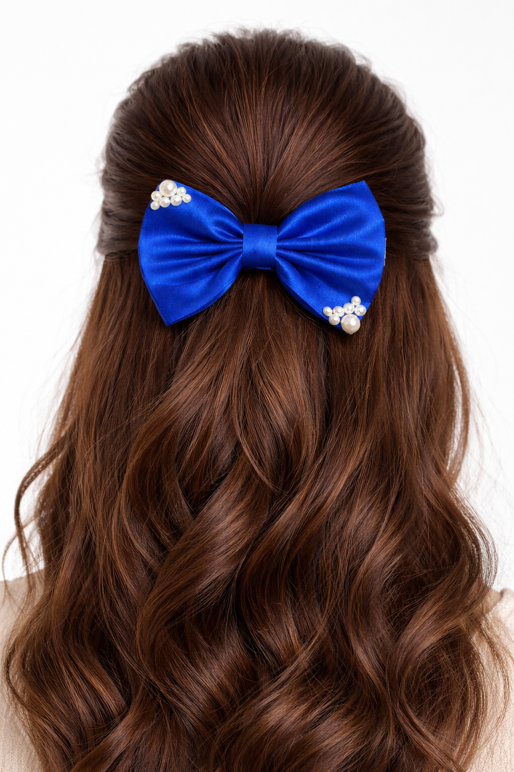 Royal Pearl Bow Hair Clip