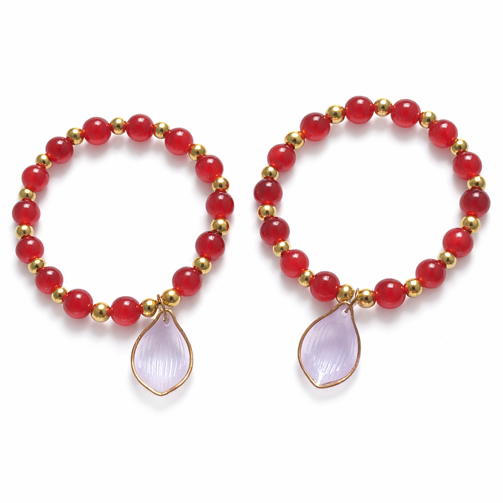 Ruby Glow Bracelet Set of 2