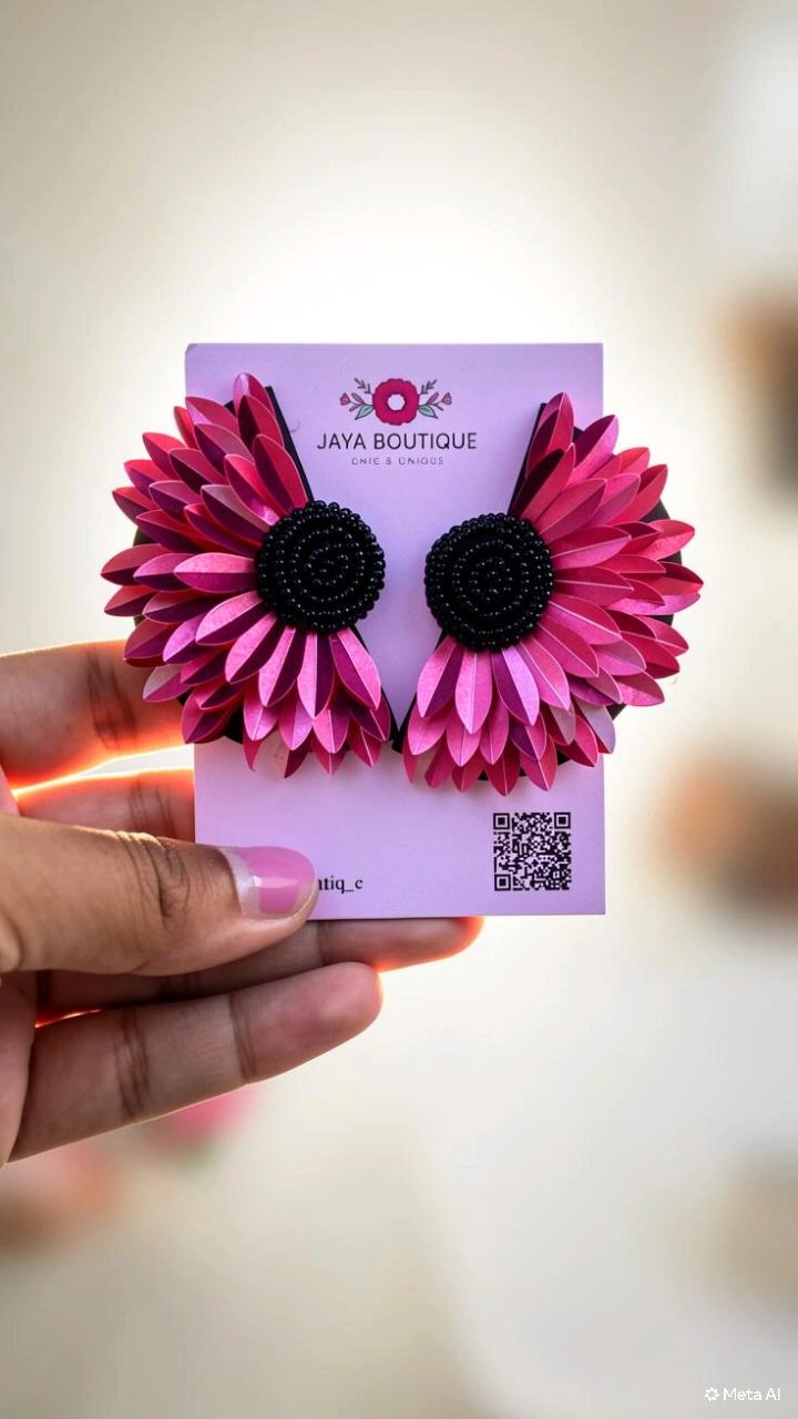 Sunset Bloom Statement Earrings