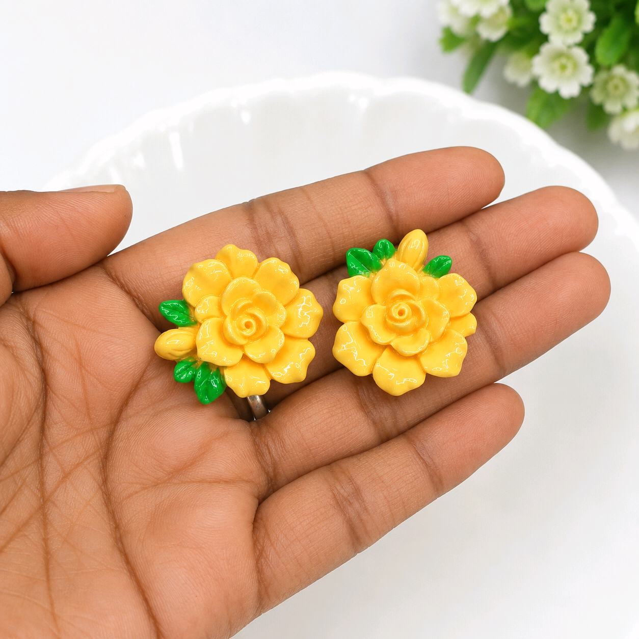 Sunshine Bloom Floral Earrings